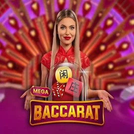 Mega Baccarat game by Pragmatic Play – logo hosted on Sloterra Casino