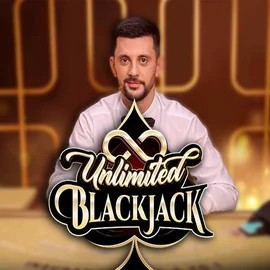 Unlimited Blackjack logo by Ezugi at Sloterra Casino